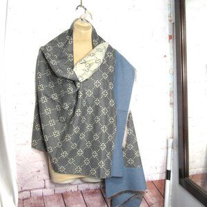 NEW FOR FALL CASHMERE BLEND REVERSIBLE SCARF SHAWL